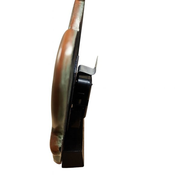 Vintage Wood Resin Teapot Analog Clock – Farmhouse Grapevine Decor – 8x7 - Picture 2 of 6